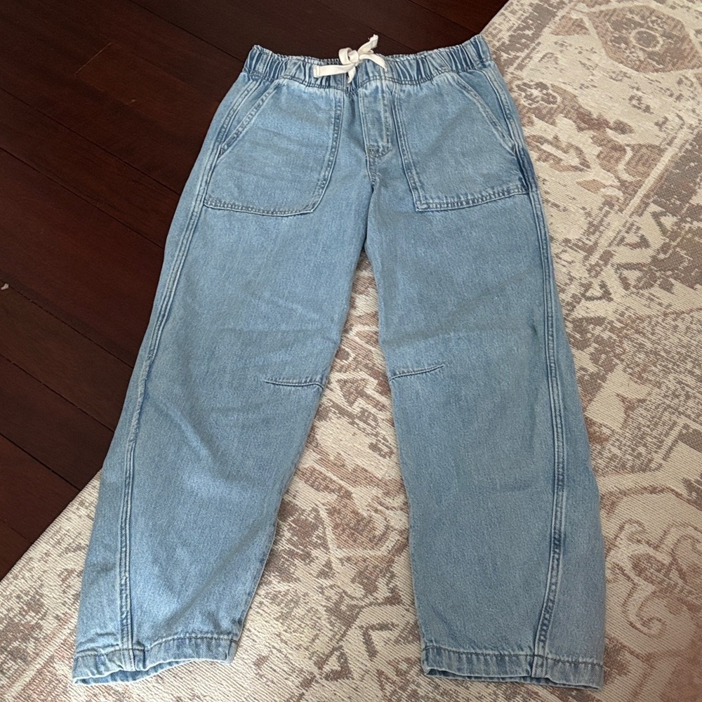 GAP Light Blue Barrel Denim Pants